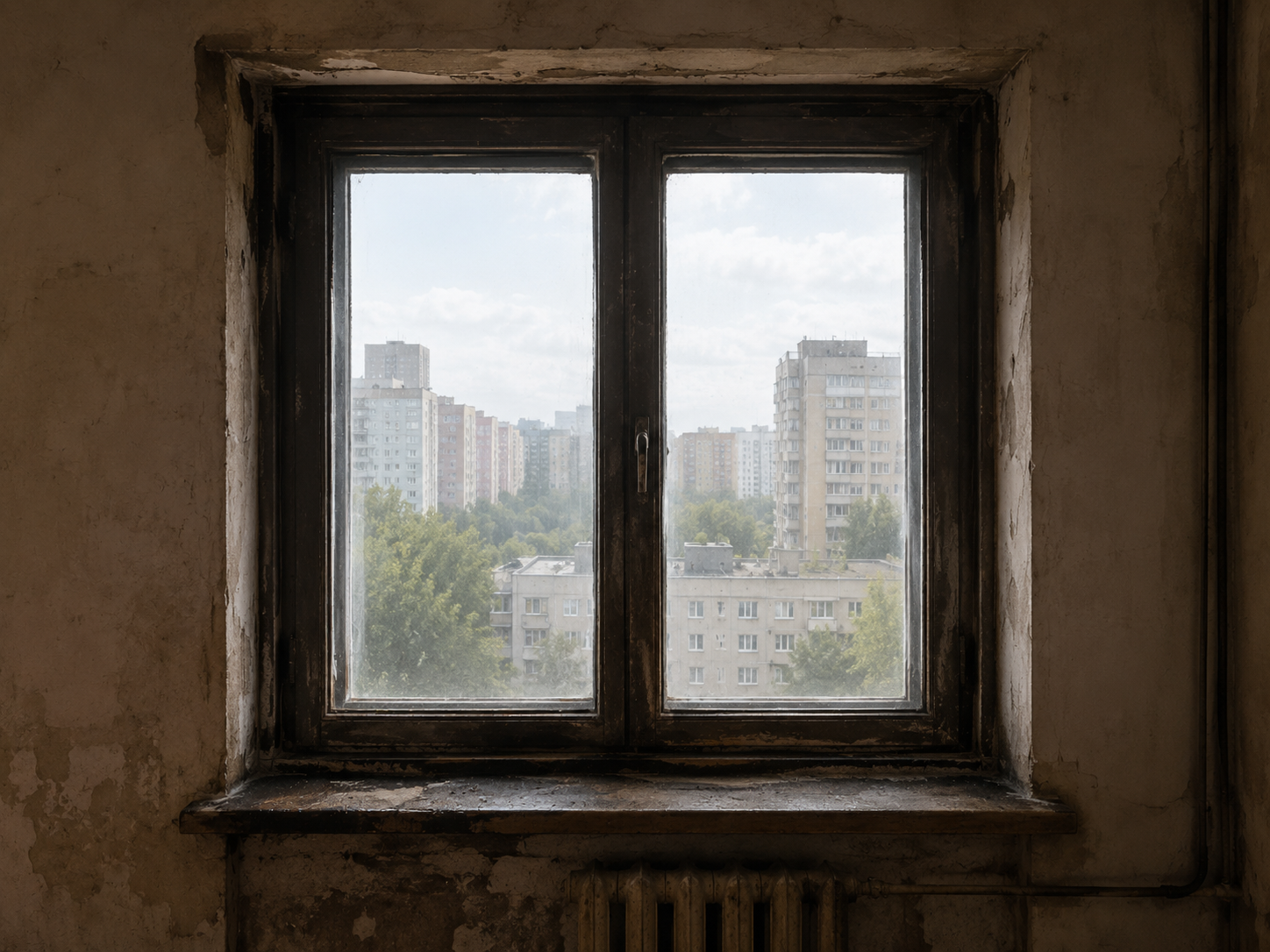 Старое окно до замены