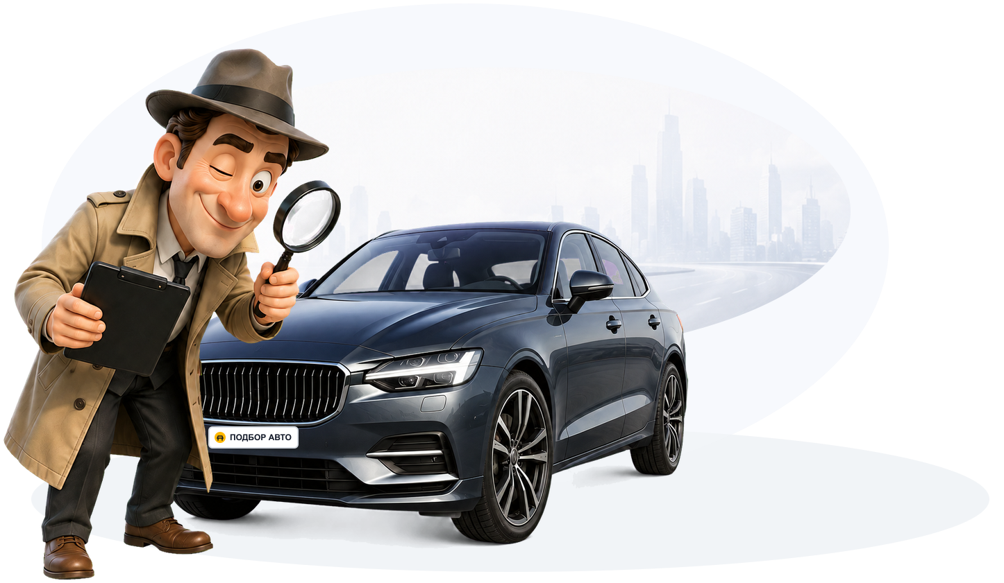 Эксперт по автоподбору и проверяемый автомобиль